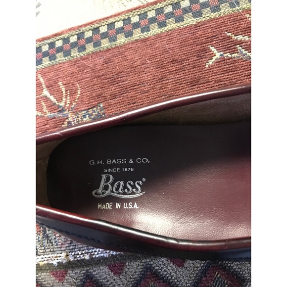 GH Bass Co Mens Leather Penny Loafers Shoes Size 10 D Made in USA - Picture 4 of 12